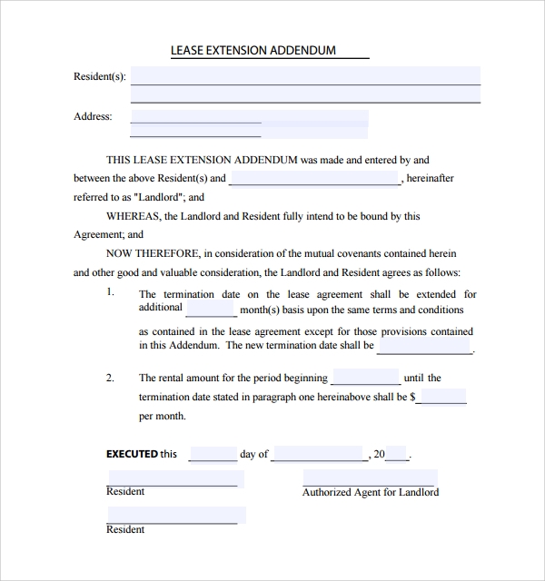 addendum to contract pdf
